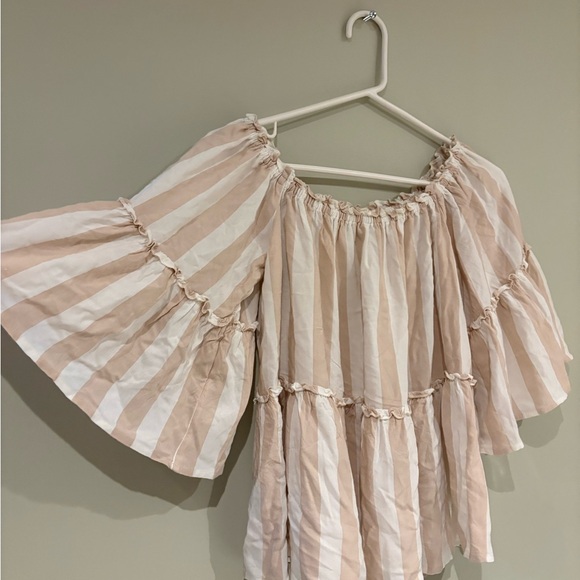 American Eagle Outfitters Tops - Beachy Striped Off-Shoulder Blouse American Eagle Medium